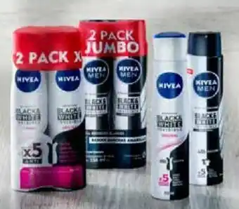 Sam's Club Nivea Black & White Invisible Antitranspirante 2/250ml oferta