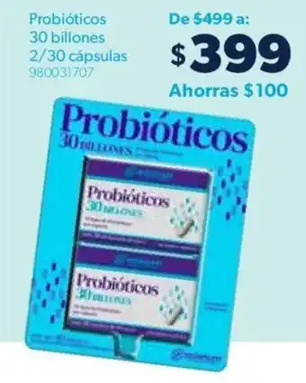 Sam's Club Probióticos 30 Bilones 2/30 cápsulas oferta