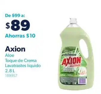 Axion Aloe Toque de Crema Lavatrastes Líquido 2.8L