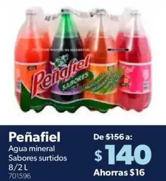 Sam's Club Peñafiel Agua Mineral Sabores Surtido 8/2L oferta
