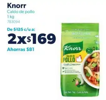 Sam's Club Knorr Caldo de Pollo 2 x 1kg oferta