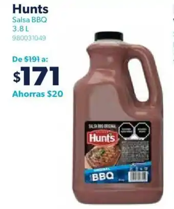Sam's Club Hunts Salsa BBQ 3.8L oferta