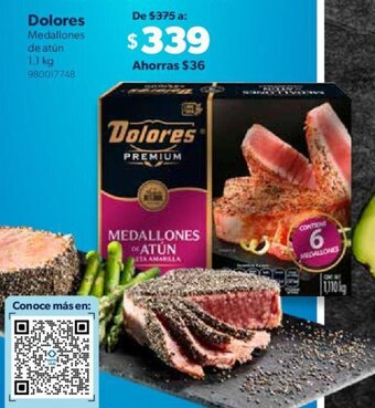 Sam's Club Dolores Medallones de Atún 1.1kg oferta