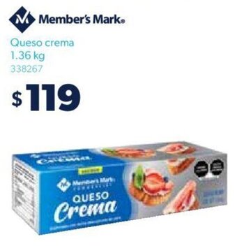 Sam's Club Queso Crema 1.36kg oferta