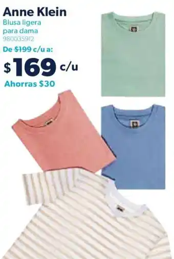 Sam's Club Anne Klein Blusa Ligera para Dama oferta