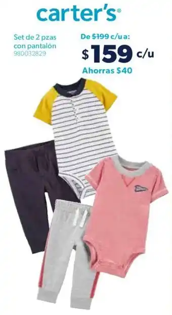 Sam's Club Carter's Set de 2 pzas con Pantalón oferta