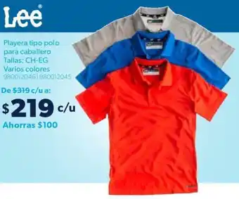 Sam's Club Lee Playera Tipo Polo para Caballero CH-EG oferta