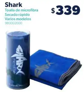 Shark Toalla de Microfibra Secado Rápido