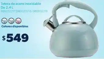 Sam's Club Member's Mark Tetera de Acero Inoxidable 2.4L oferta