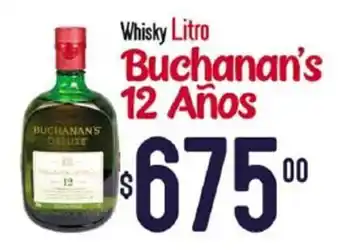 Del Rio Buchanan's 12 Años Whisky 1lt oferta
