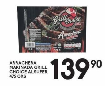Alsuper Arrachera marinada grill choice alsuper 475g oferta
