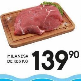 Alsuper Milanesa de res kg oferta