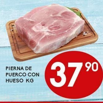 Alsuper Pierna de cerdo con hueso kg oferta