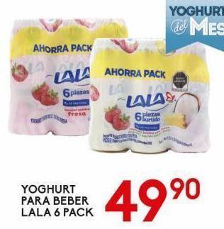 Alsuper Yoghurt para beber lala 6 pack oferta