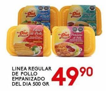 Alsuper Linea regular de pollo empanizado del día 500g oferta