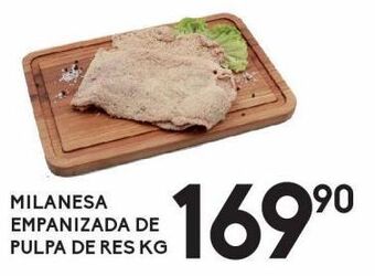 Alsuper Milanesa empanizada de pulpa de res kg oferta