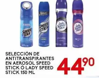 Alsuper Desodorante speed stick o lady speed stick 150ml oferta