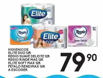Alsuper Papel higiénico elite, regio, pétalo oferta