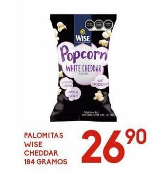 Alsuper Palomitas wise cheddar 184g oferta