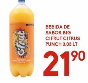 Alsuper Bebida de sabor big cifrut citrus punch 3.03 lt oferta