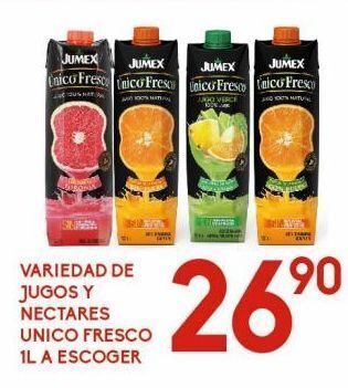 Alsuper Variedad de jugos y nectares unico fresco 1l oferta