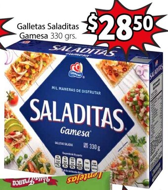 Soriana Híper Galletas Saladitas Gamesa 330g oferta