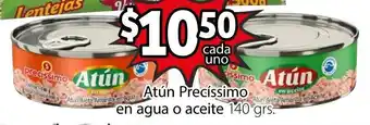 Soriana Híper Atún Precíssimo en Agua o Aceite 140g oferta