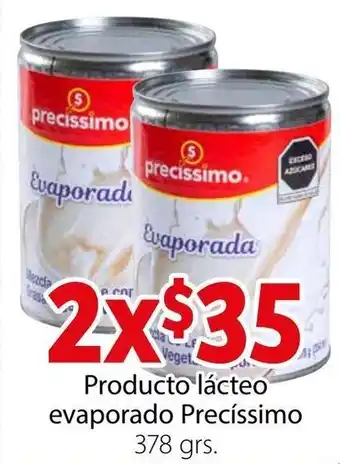 Soriana Híper Producto Lácteo Evaporada Precíssimo 2 x 378g oferta