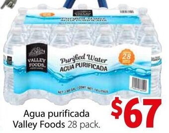 Soriana Híper Agua Purificada Valley Foods 28 pack oferta