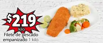 Soriana Híper Filete de Pescado Empanizado 1kg oferta