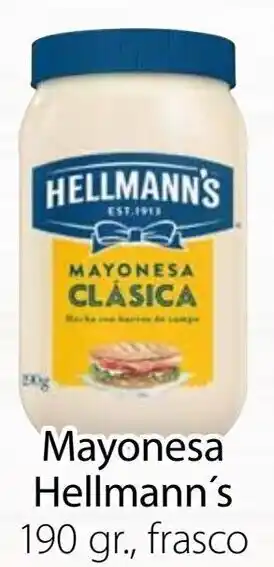 Soriana Híper Mayonesa Hellmann's 190g oferta