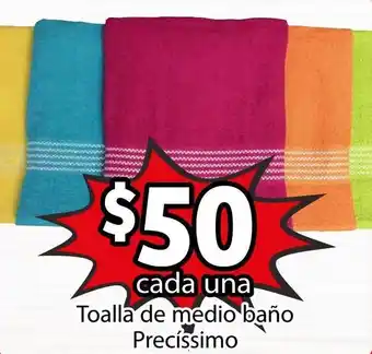 Soriana Híper Toalla de Medio Baño Precíssimo oferta