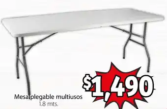 Soriana Híper Mesa Plegable Multiusos 1.8m oferta
