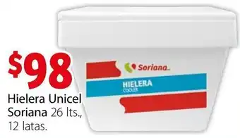 Soriana Híper Hielera Unicel Soriana 26L oferta