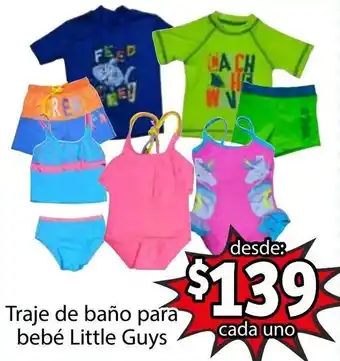 Soriana Híper Traje de Baño para Bebé Little Guys oferta