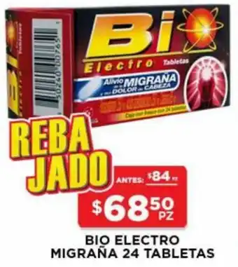 HEB Bio Electro Migraña 24 Tabletas oferta