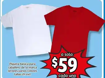 Soriana Híper Playera Básica Caballero de La Marca Jerzees Varios Colores Tallas ch-ext oferta