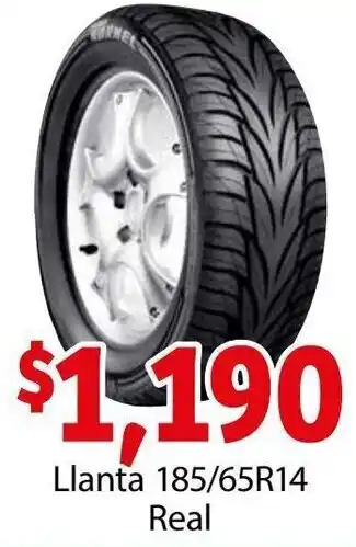 Soriana Híper Llanta 185/65R14 Real oferta