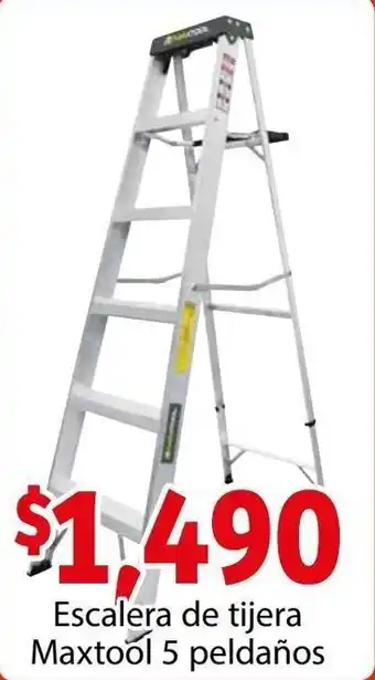 Soriana Híper Escalera de Tijera Maxtool 5 Peldaños oferta