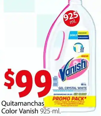 Soriana Híper Quitamanchas Color Vanish 925ml oferta
