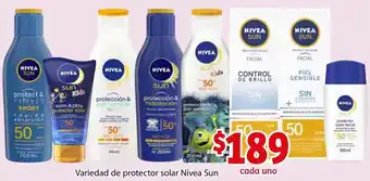 Soriana Híper Variedad de Protector Solar Nivea Sun oferta