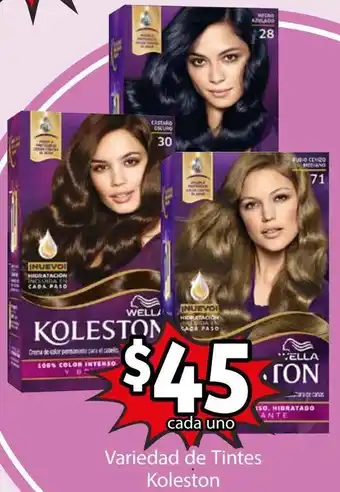 Soriana Híper Variedad de Tintes Koleston oferta