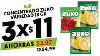 Merco Concentrado Zuko Variedad 13gr oferta