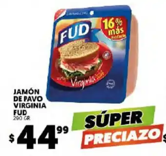 Merco Jamon de Pavo Virginia Fud 290 gr oferta