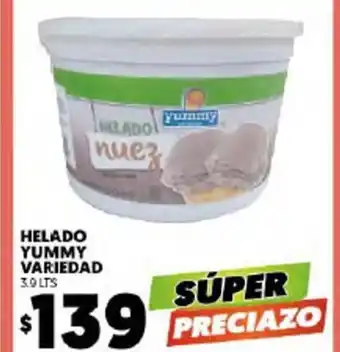 Helado Yummy Variedad 3.9 Lts