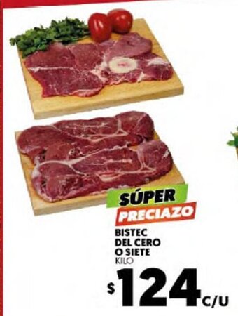 Merco Bistec Del Cero O Siete Kilo oferta