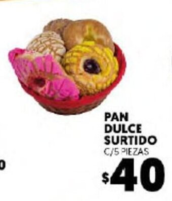 Pan Dulce Surtido c/5 Piezas