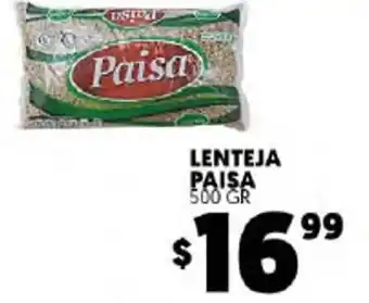 Lenteja Paisa 500 gr