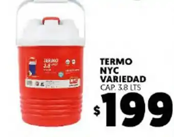 Termo NYC Variedad Cap. 3.8 Lts