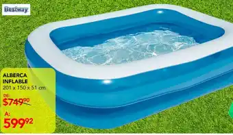 DelSol Alberca inflable 201 x 150 x 51 cm oferta